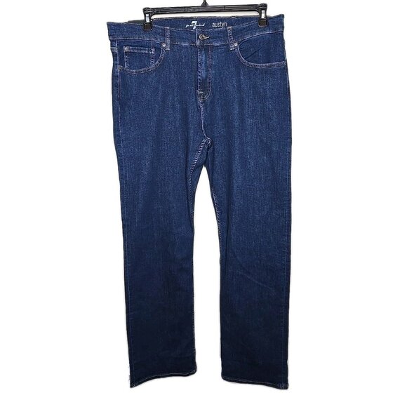 7 For All Mankind NWT Men's Austyn Relaxed Straight Leg Denim Jeans 32 New t22 - Picture 1 of 5